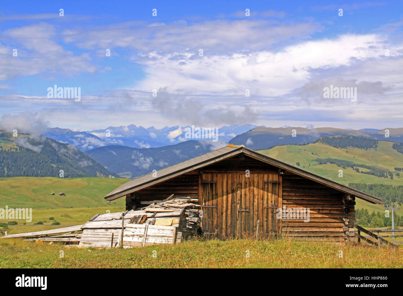 dolomites, south tyrol, mountain shelter, lodge, hut, dolomites, alps, alp, Stock Photo