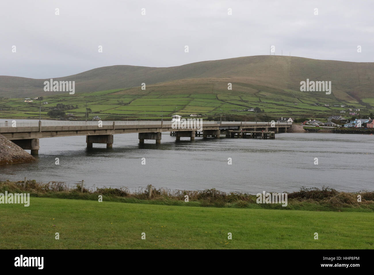 The road bridge between Valentia Island and Portmagee, County Kerry, Ireland. Stock Photo