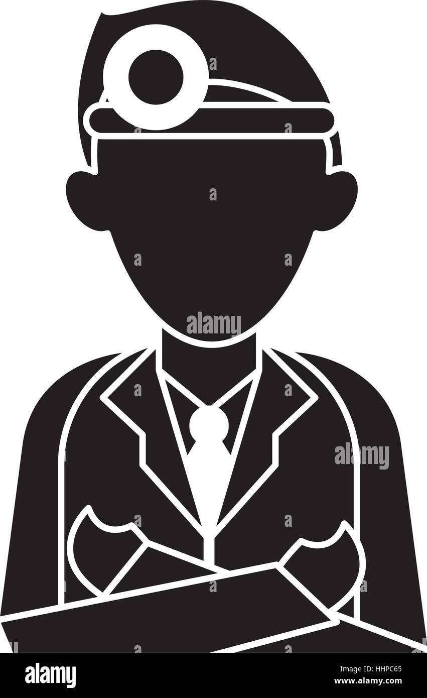 silhouette doctor crossed arms wearing head mirror medical consultation