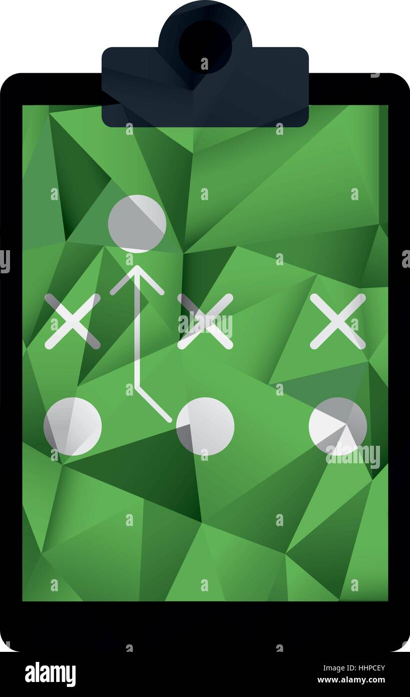 board tactical diagram american football abstract geometric Stock