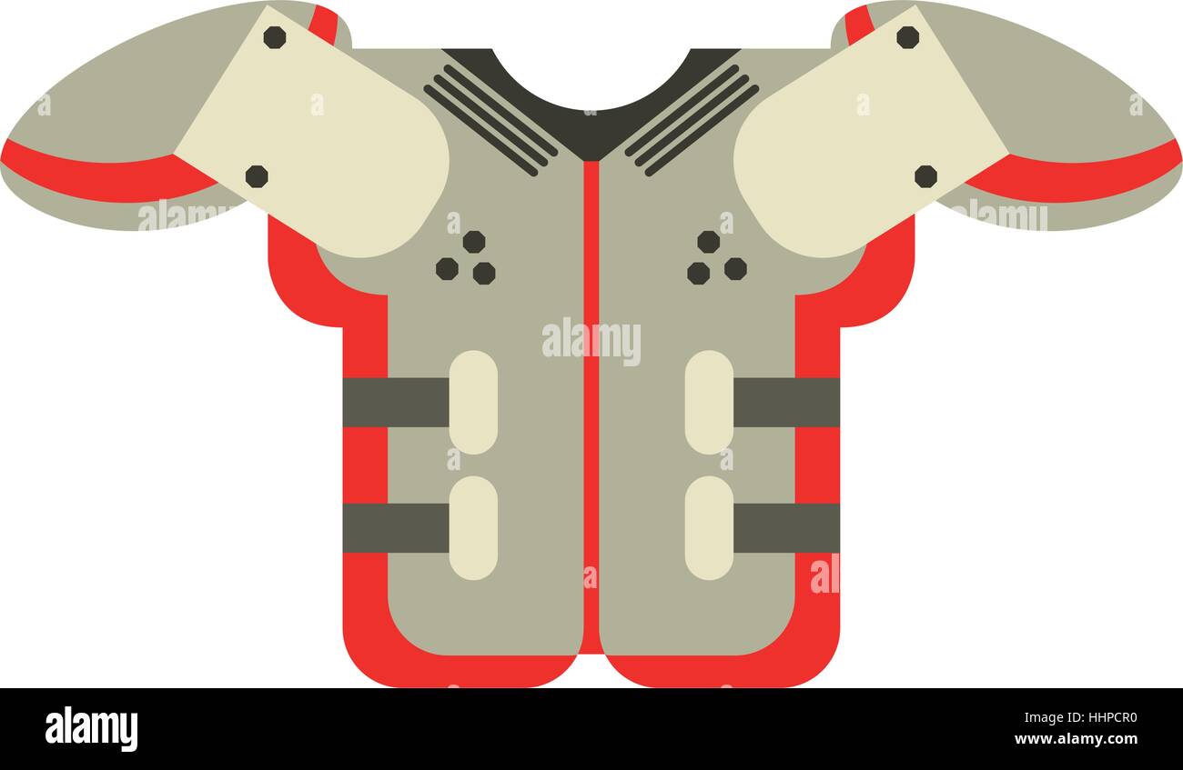 Safety equipment helmet shoulder pads Stock Vector Images Alamy