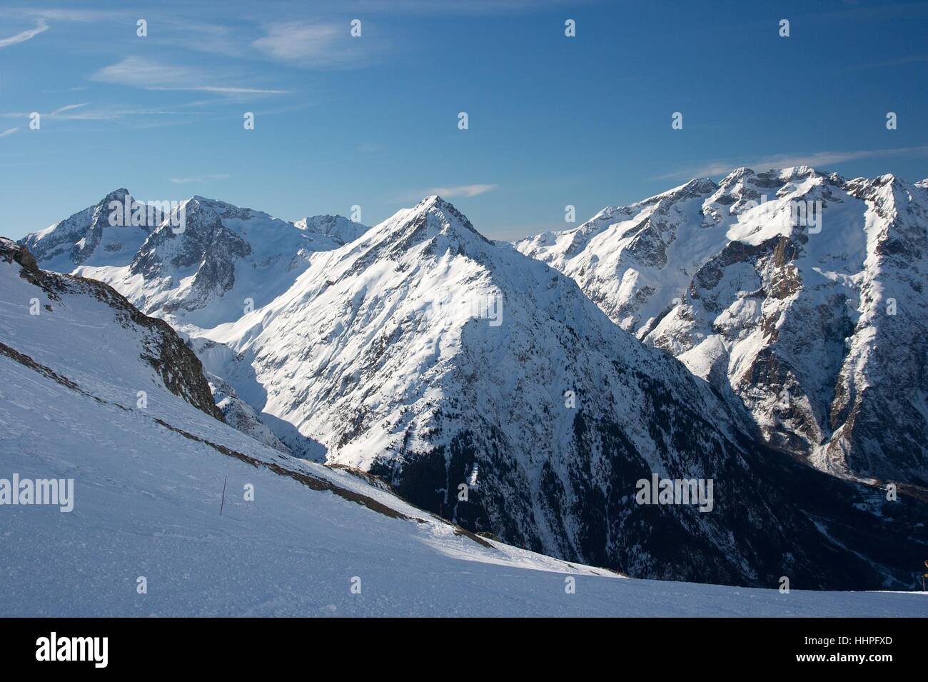 High mountain landscape in winter Stock Photo - Alamy