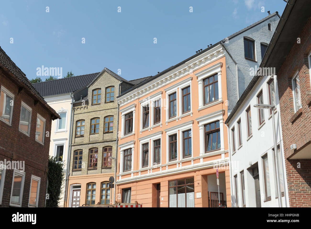 houses, old town, tenements, storefronts, houses, hill, tenements, real