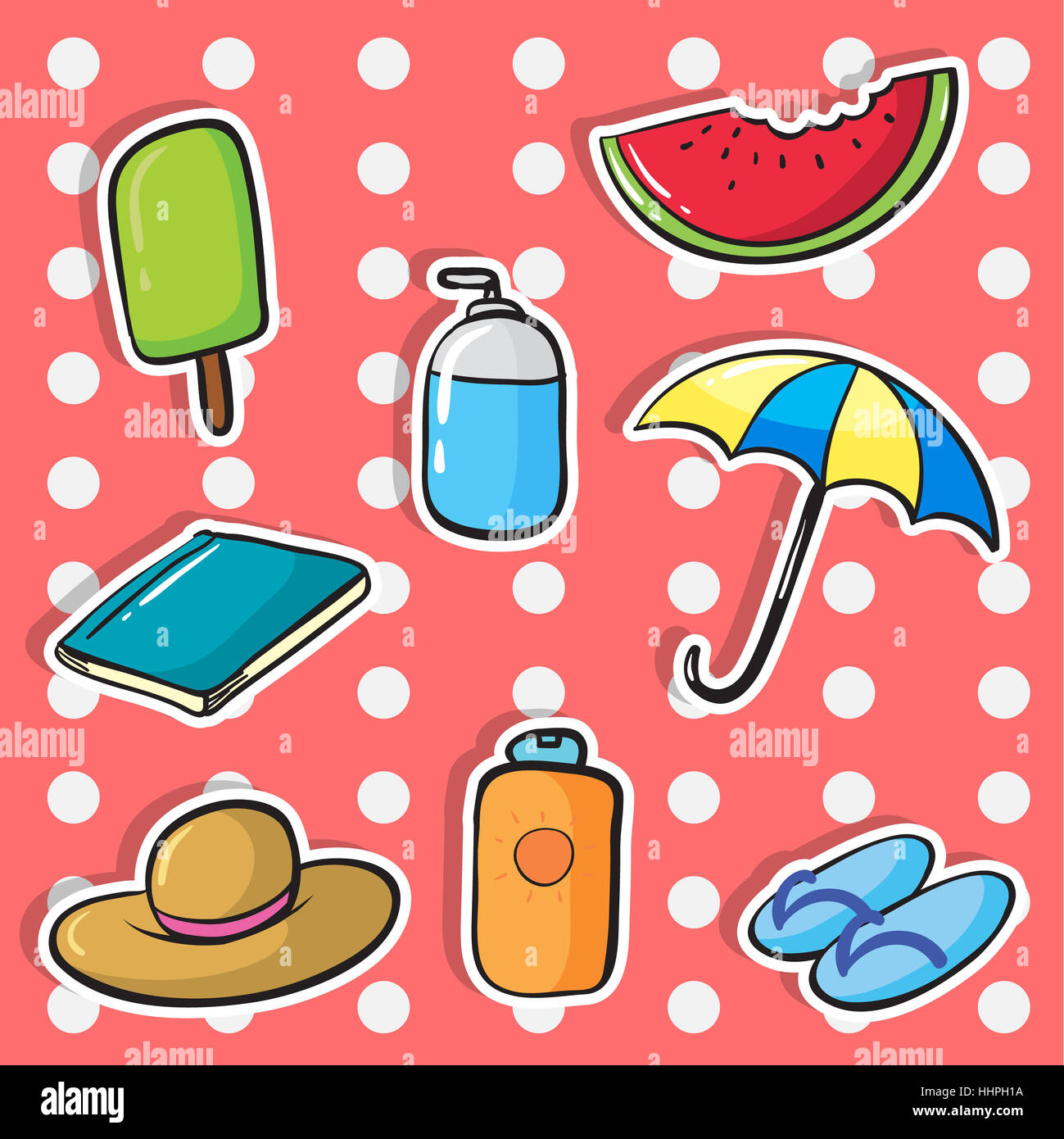Comic Illustration Cartoon Objects Health Sweet Graphic Hat Stock Photo Alamy