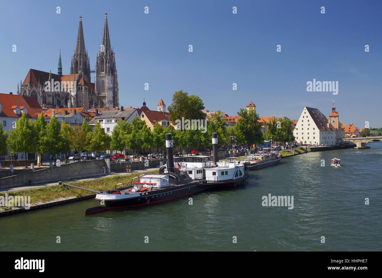 regensburg unesco world heritage city stone bridge Stock Photo Alamy