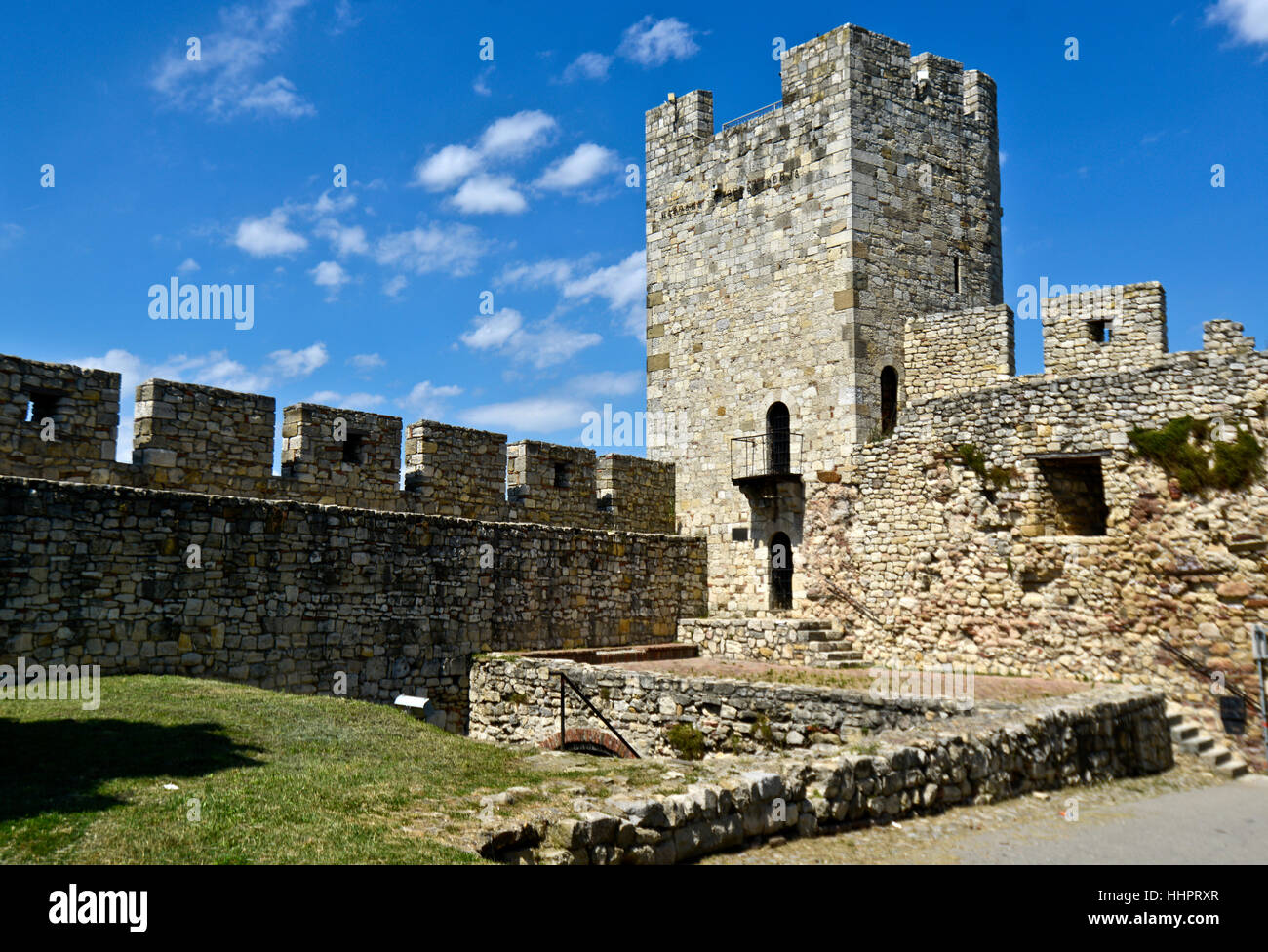 Belgrade Fortress, Kalemegdan, Serbia. Tower and defensive walls Stock Photo