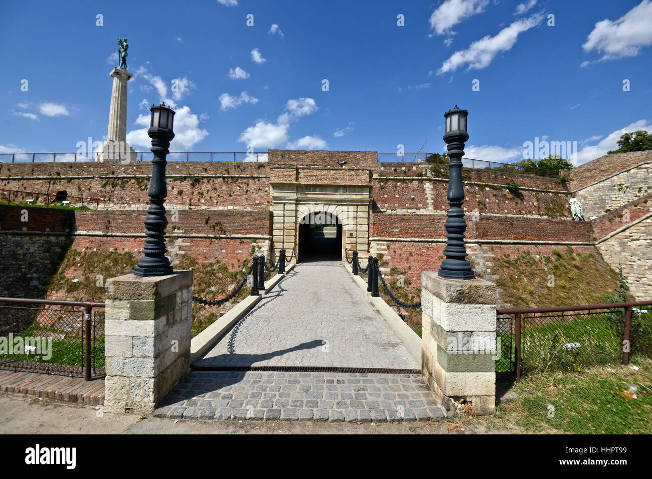Belgrade Fortress, Kalemegdan, Belgrade, Serbia. Main entrance Stock Photo