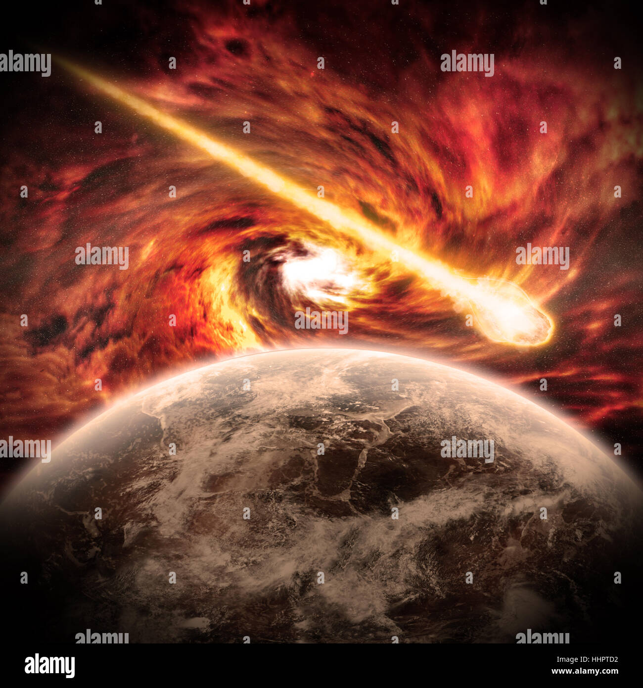 падение астероида. конец света про метеорит. метеорит падает на землю арт. метеорит апофис 2020. огненный метеор.