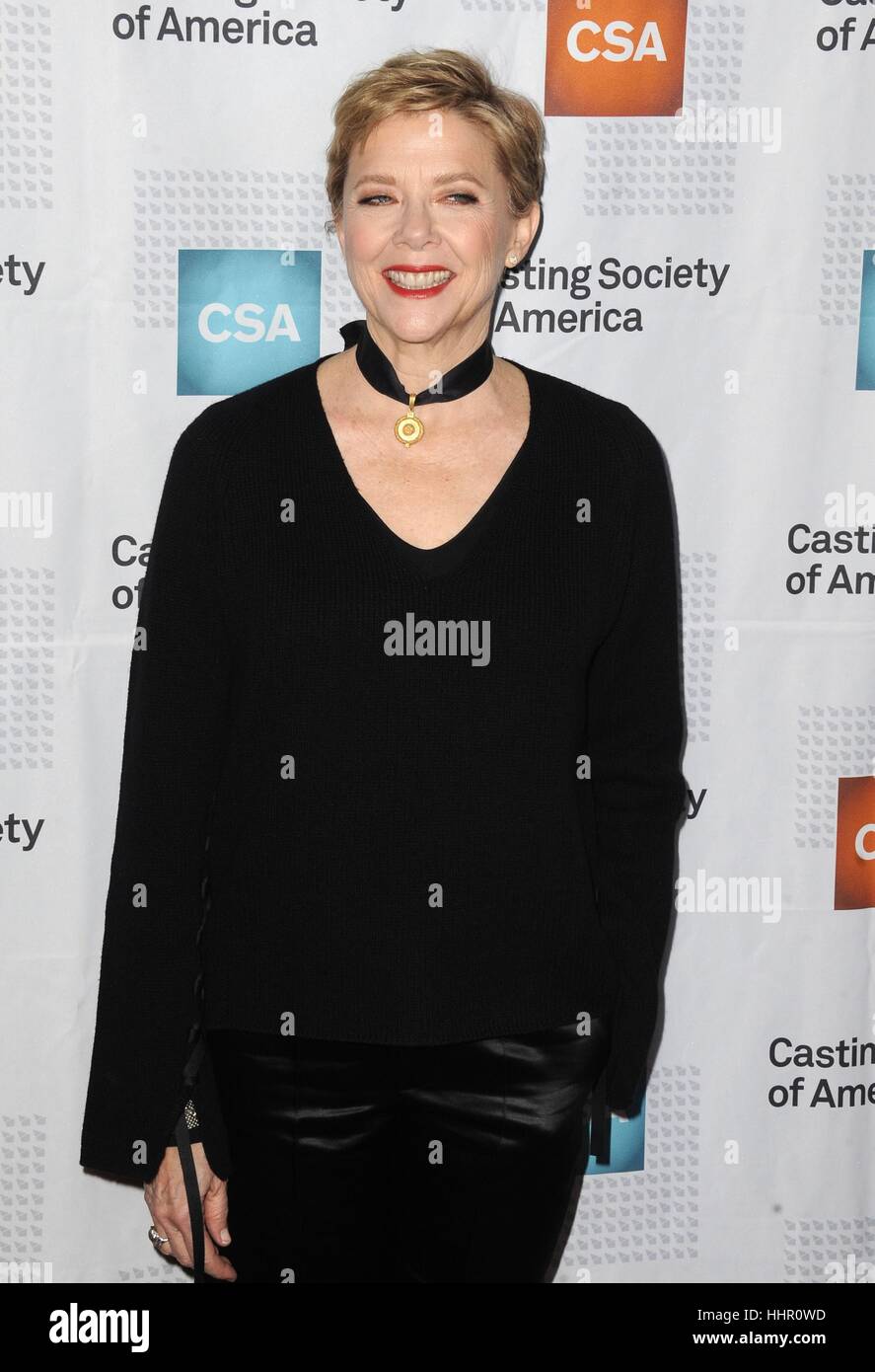 Beverly Hills, USA. 19th Jan, 2017. Annette Bening at arrivals for 2017 Artios Awards, The Beverly Hilton Hotel, Beverly Hills. Credit: Dee Cercone/Everett Collection/Alamy Live News Stock Photo