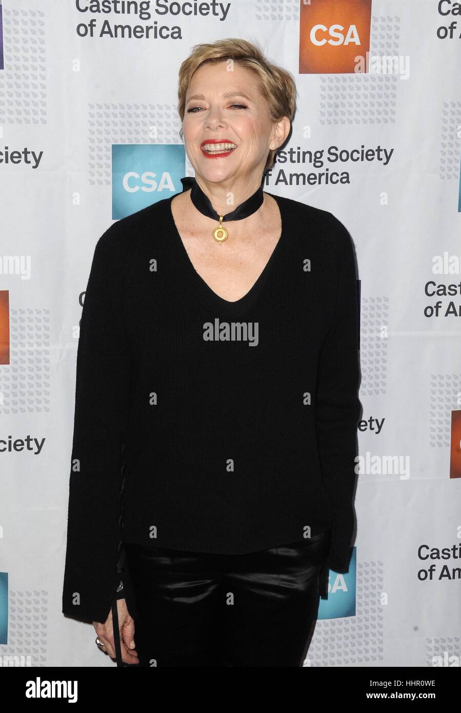 Beverly Hills, USA. 19th Jan, 2017. Annette Bening at arrivals for 2017 Artios Awards, The Beverly Hilton Hotel, Beverly Hills. Credit: Dee Cercone/Everett Collection/Alamy Live News Stock Photo