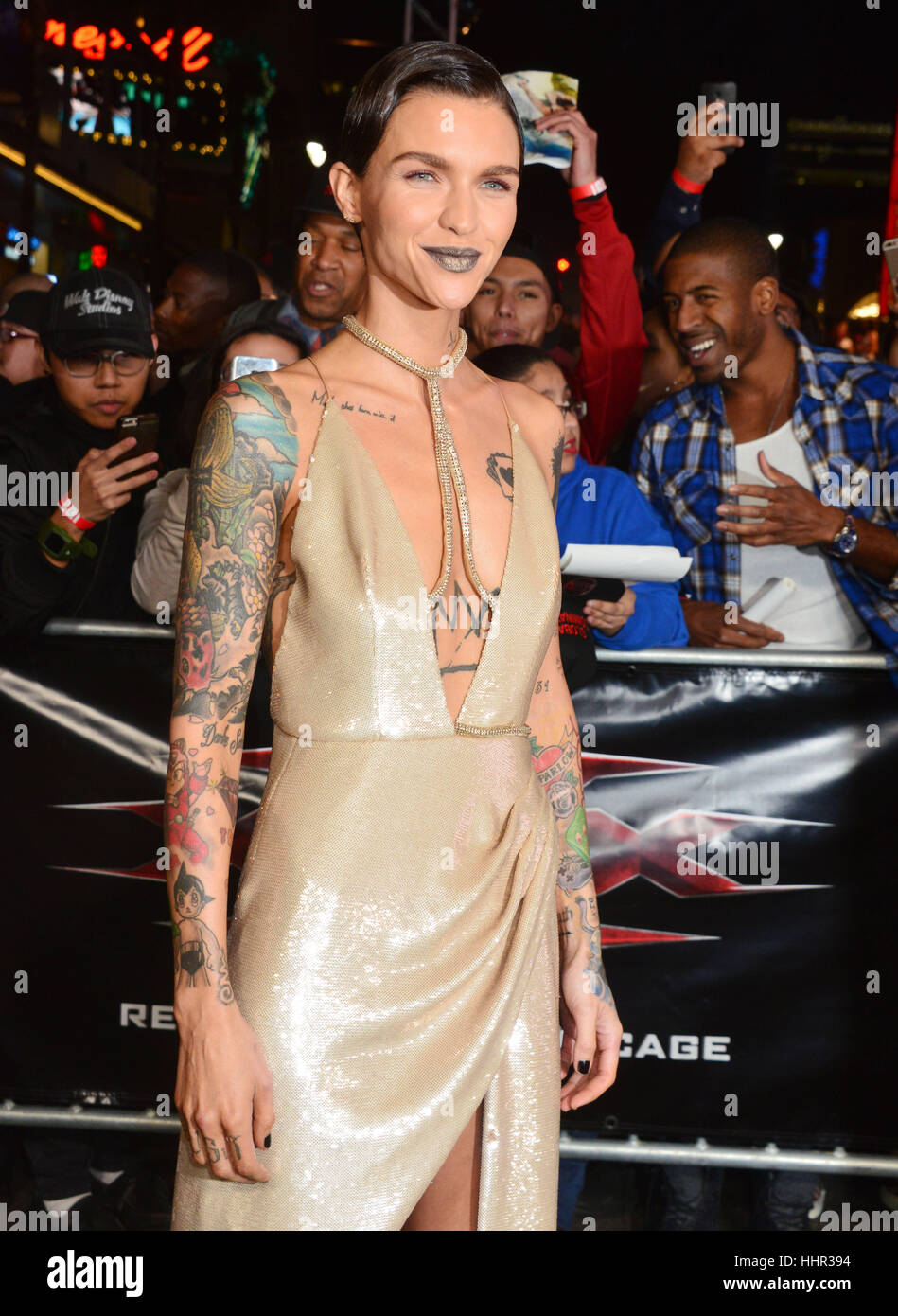 Los Angeles, USA. 19th Jan, 2017. a Ruby Rose 106 arriving at the xXx ...