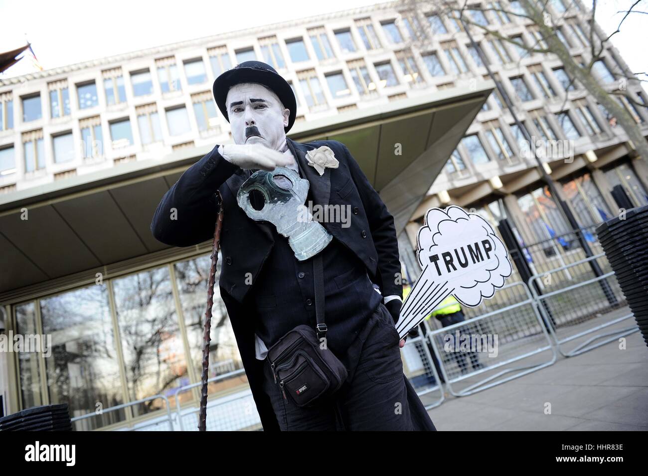 London, UK. 20th Jan, 2017. Donald Trump protest at the US Embassy in London, UK Credit: Dorset Media Service/Alamy Live News Stock Photo