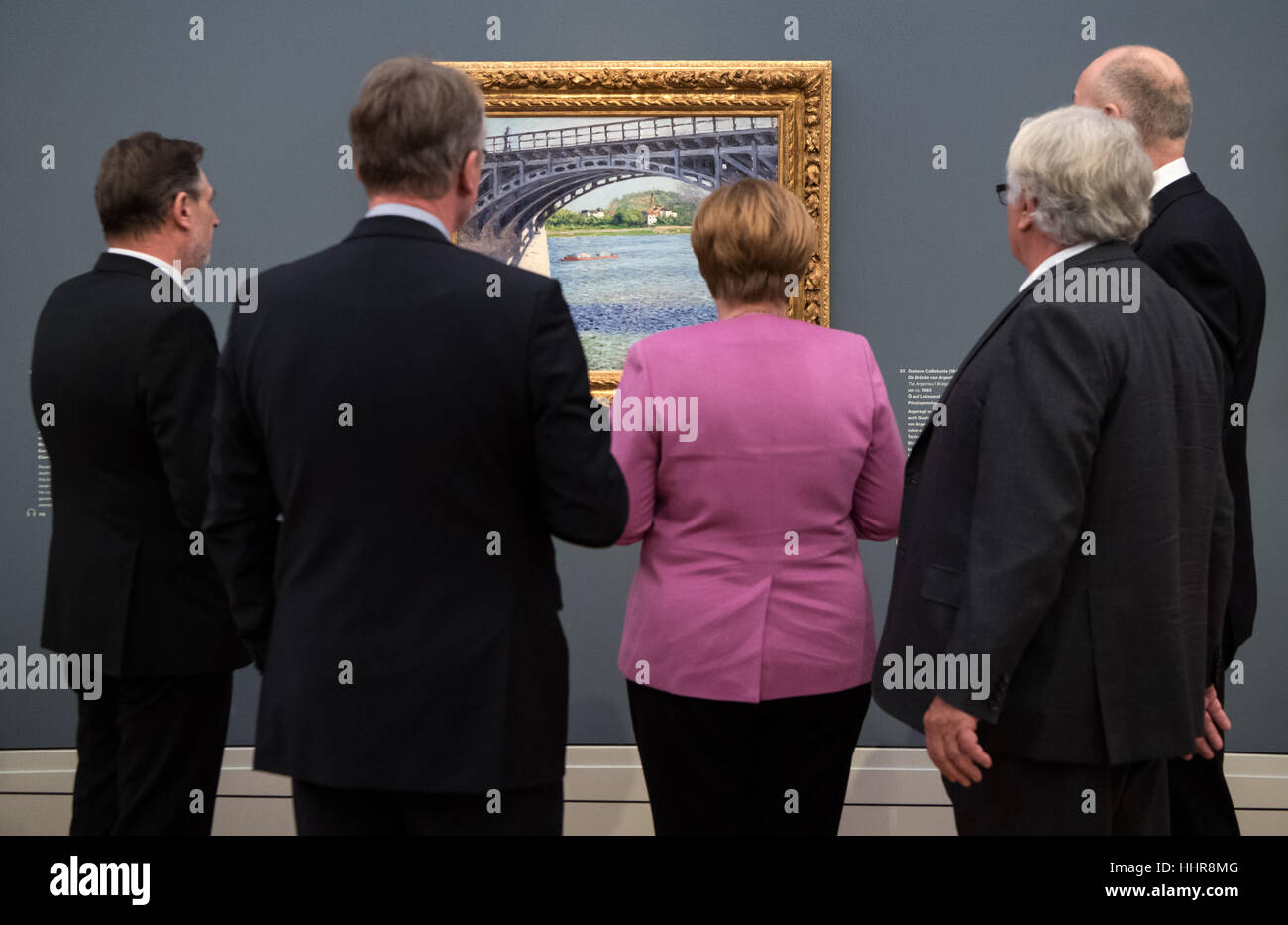 German Chancellor Angela Merkel 3 R Cdu And Entrepreneur Hasso Stock Photo Alamy