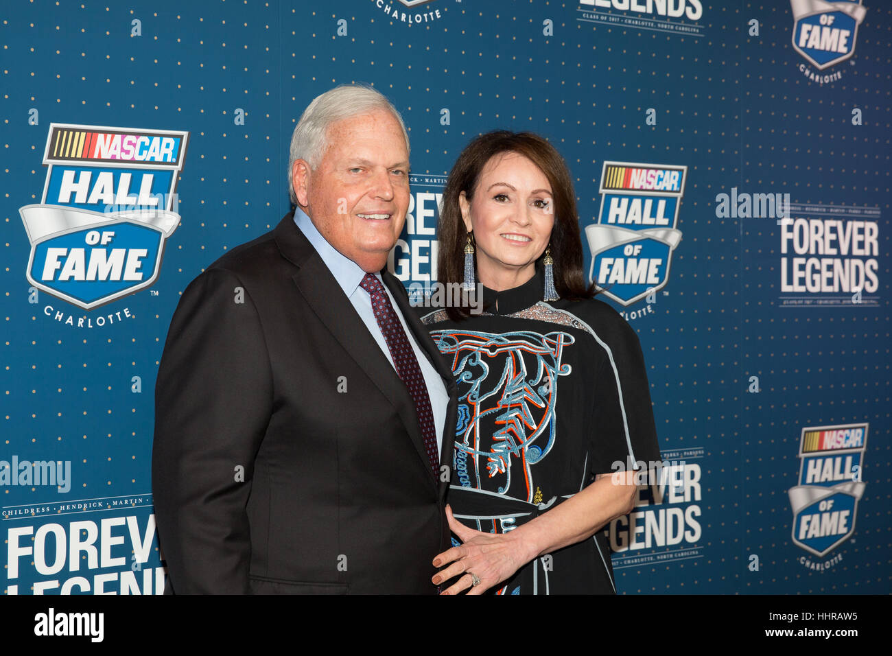 Charlotte, USA. 20th Jan, 2017. Rick Hendrick and his wife ...