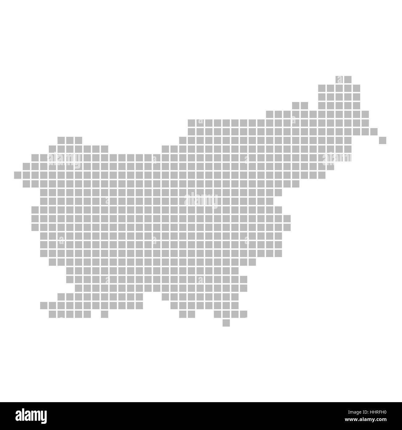Blank slovenia map hi-res stock photography and images - Alamy
