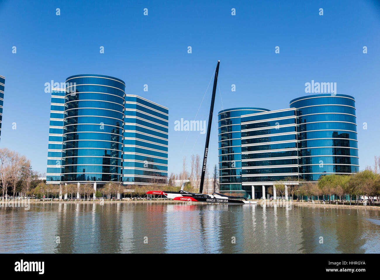Oracle Corporation headquarters / buildings with a Oracle Team USA