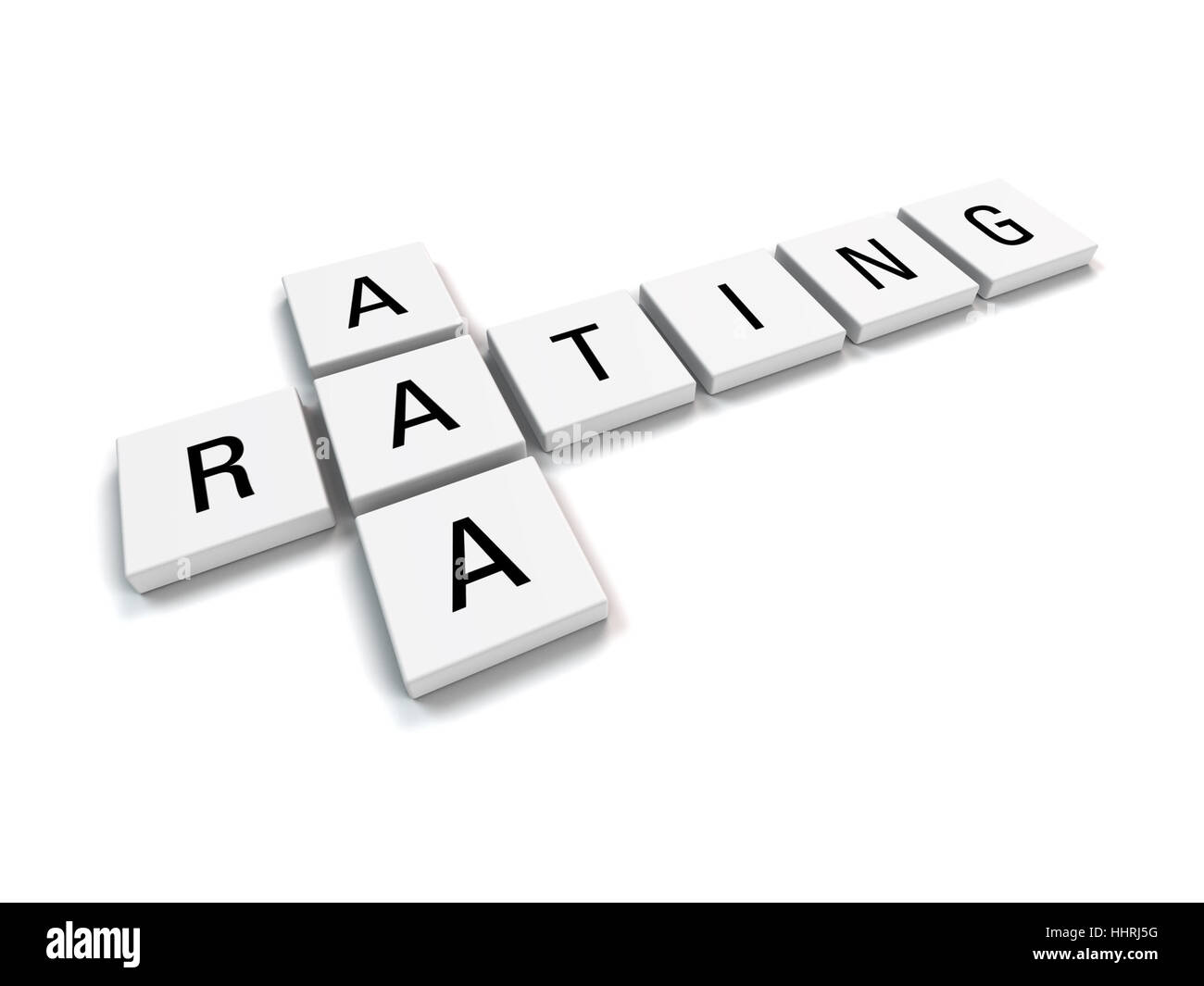 metaphorical image concerning credit rating AAA Stock Photo