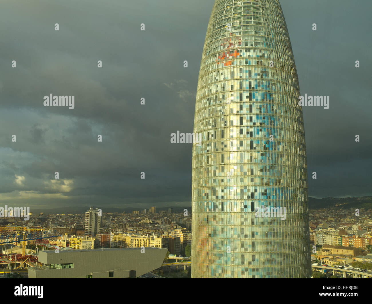 tower, window, porthole, dormer window, pane, spain, barcelona, tower ...