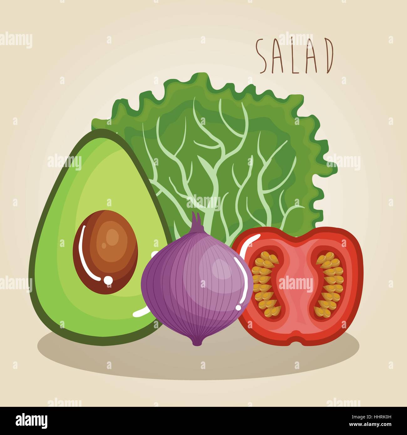 set vegetables healthy food vector illustration design Stock Vector ...
