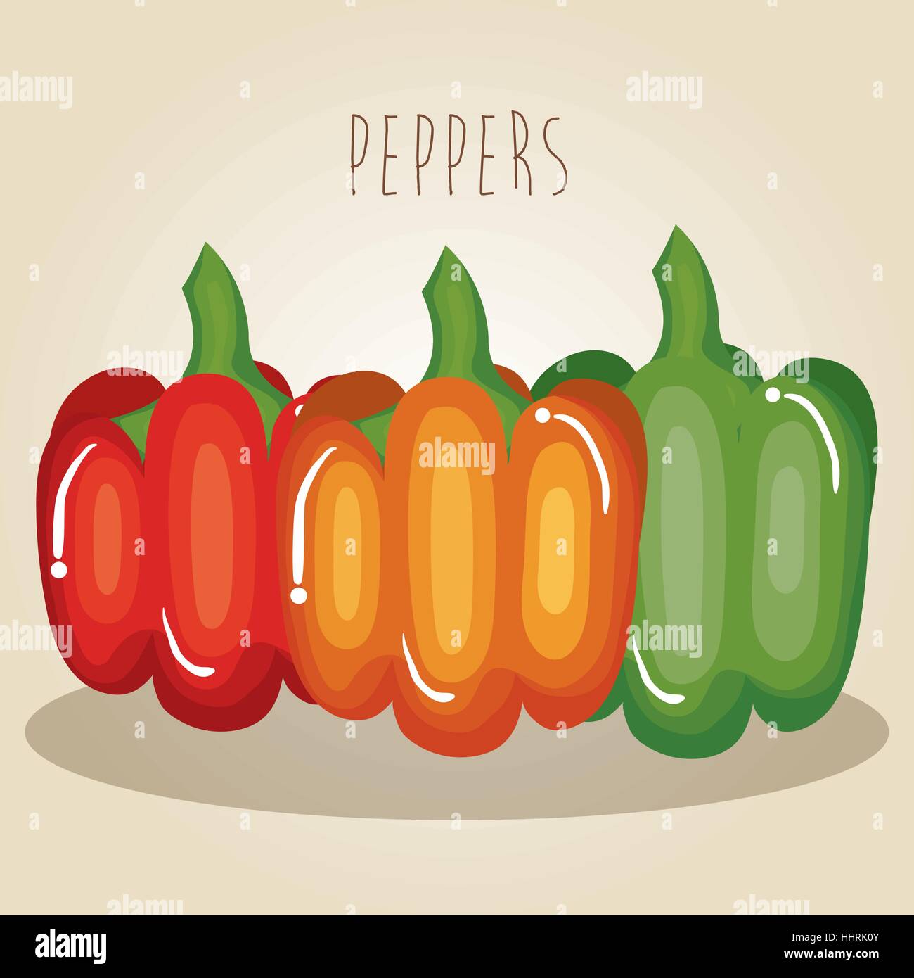 peppers fresh vegetables icon vector illustration design Stock Vector ...