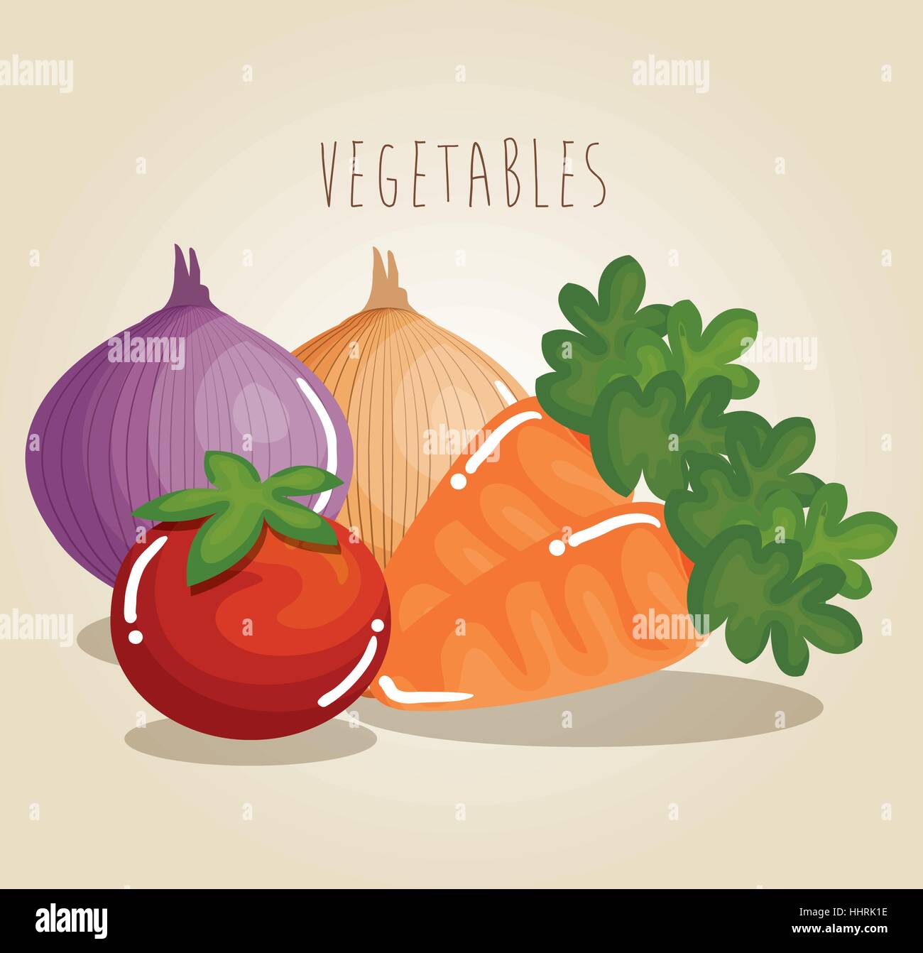 set vegetables healthy food vector illustration design Stock Vector ...
