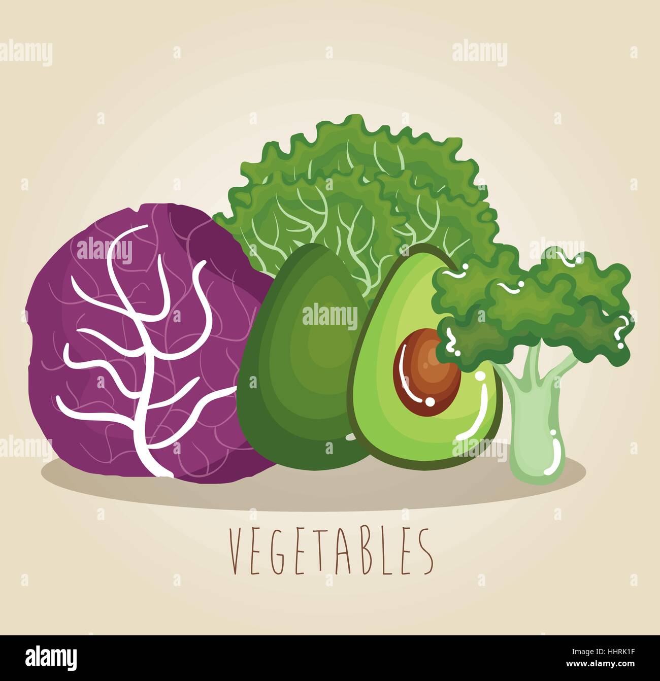 set vegetables healthy food vector illustration design Stock Vector ...