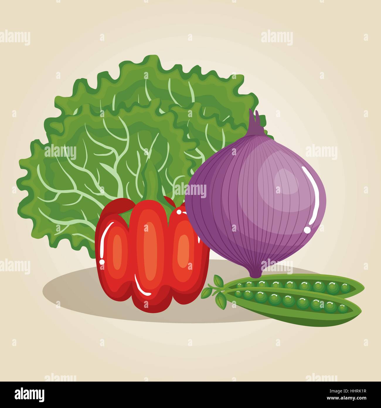 set vegetables healthy food vector illustration design Stock Vector ...