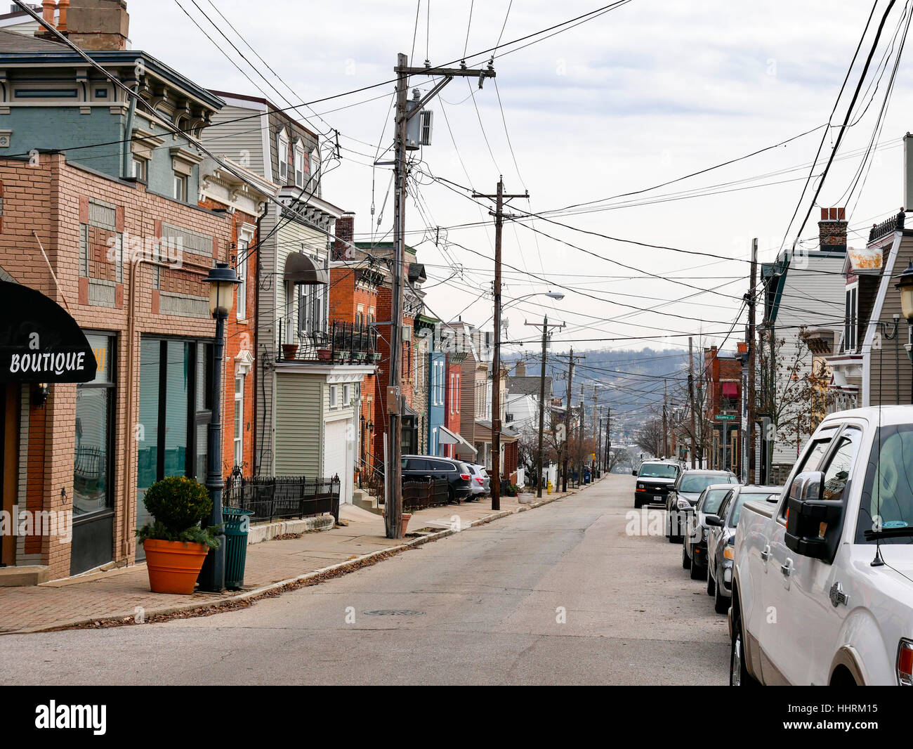 Hatch Street. Mount Adams neighborhood, Cincinnati, Ohio Stock Photo Alamy