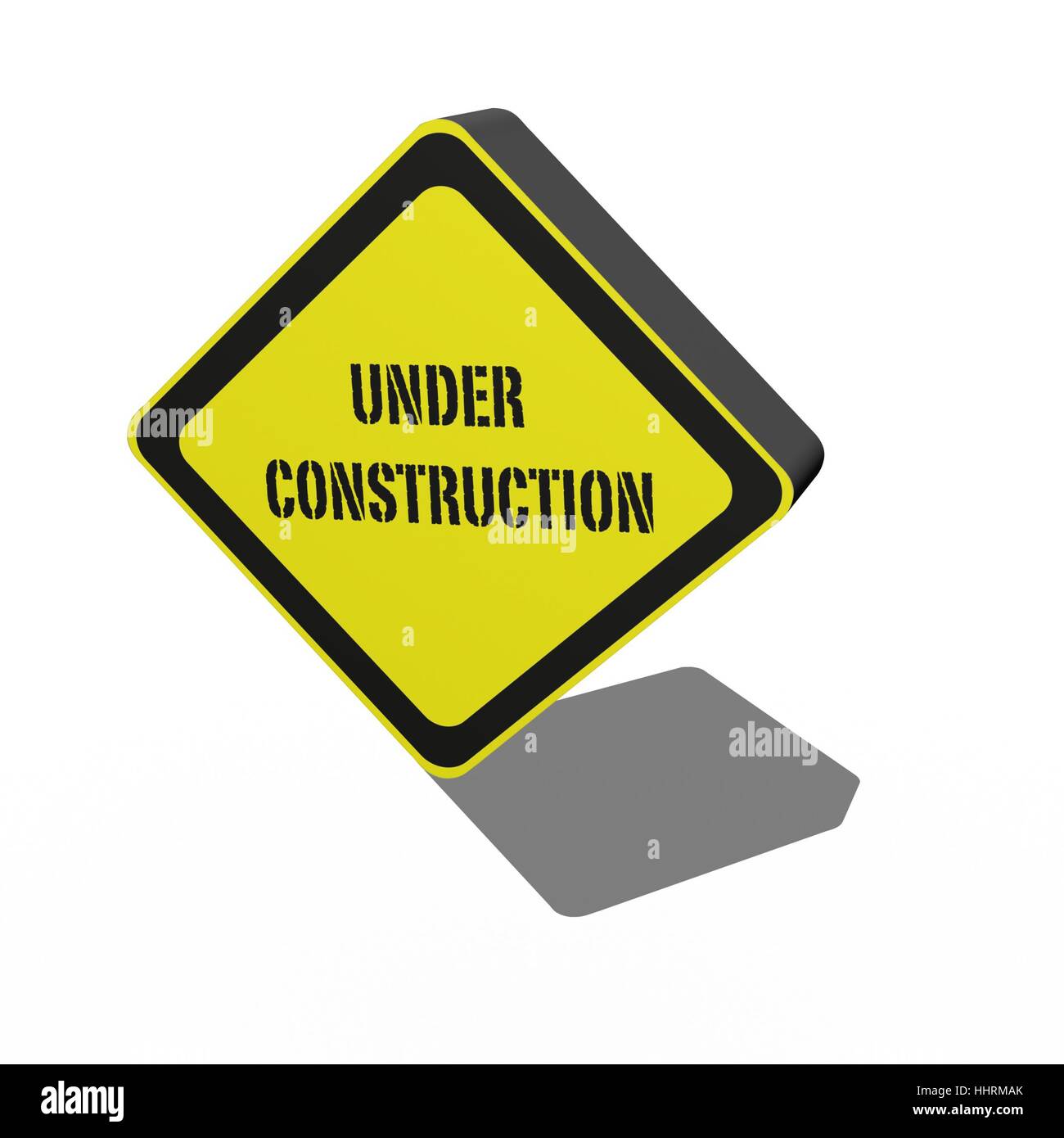 A 3d sign isolated against a white background Stock Photo - Alamy