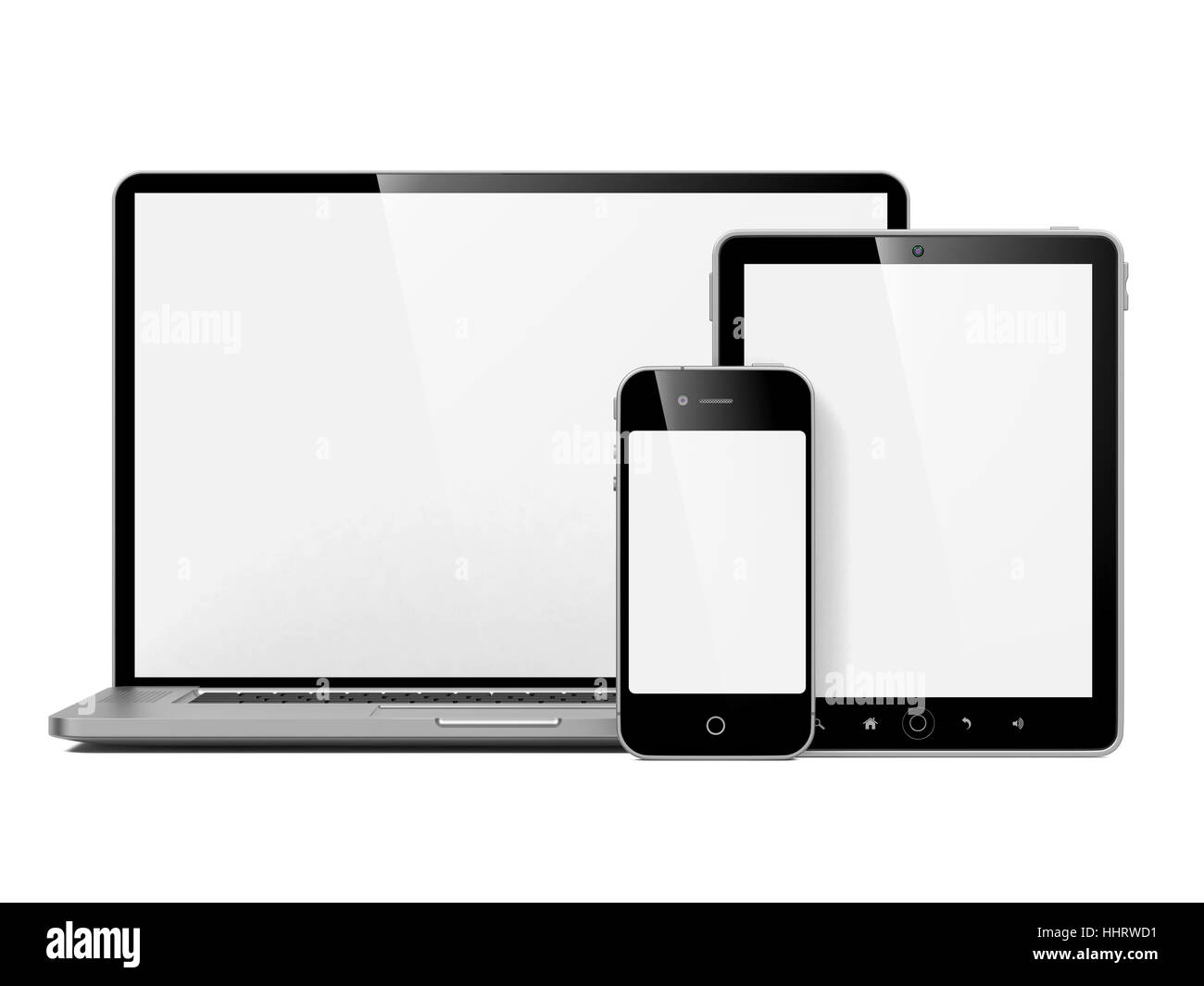Set of Modern Computer Equipment. Isolated on White Stock Photo Alamy
