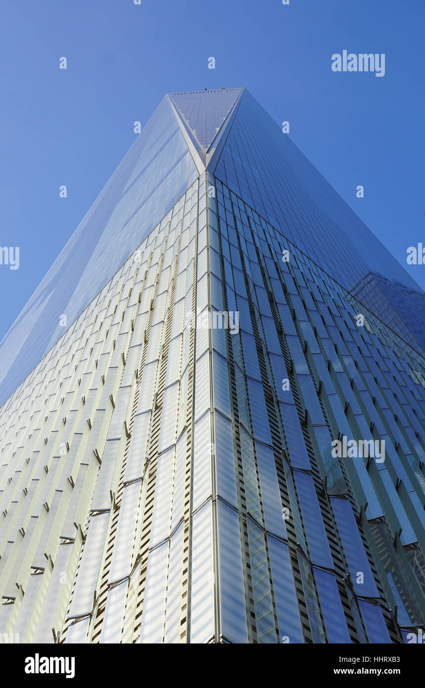 Architectural details of the Freedom Tower, One World Trade Center, WTC ...