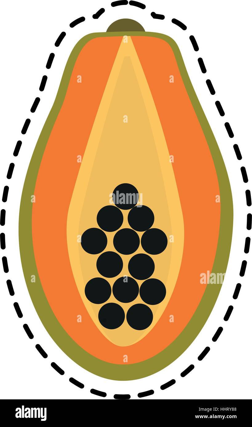 paw paw fruit icon Stock Vector Image &amp; Art - Alamy