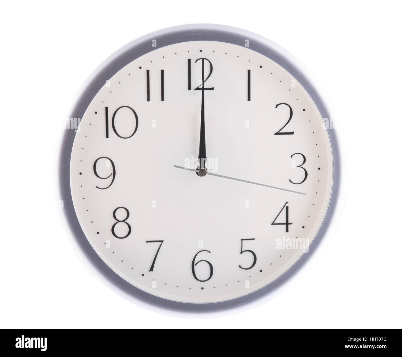 12pm clock Cut Out Stock Images & Pictures - Alamy