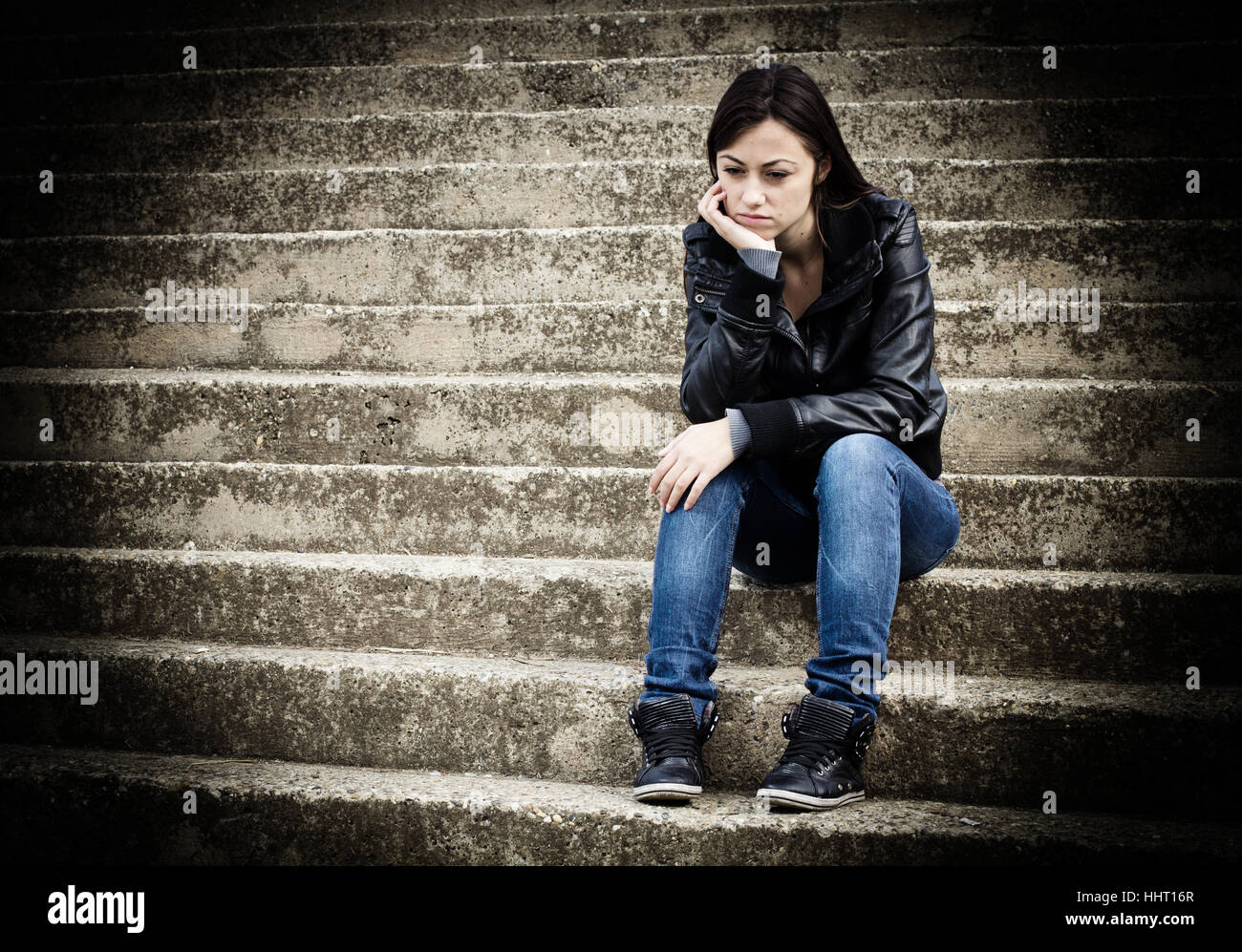 depressed girl photography