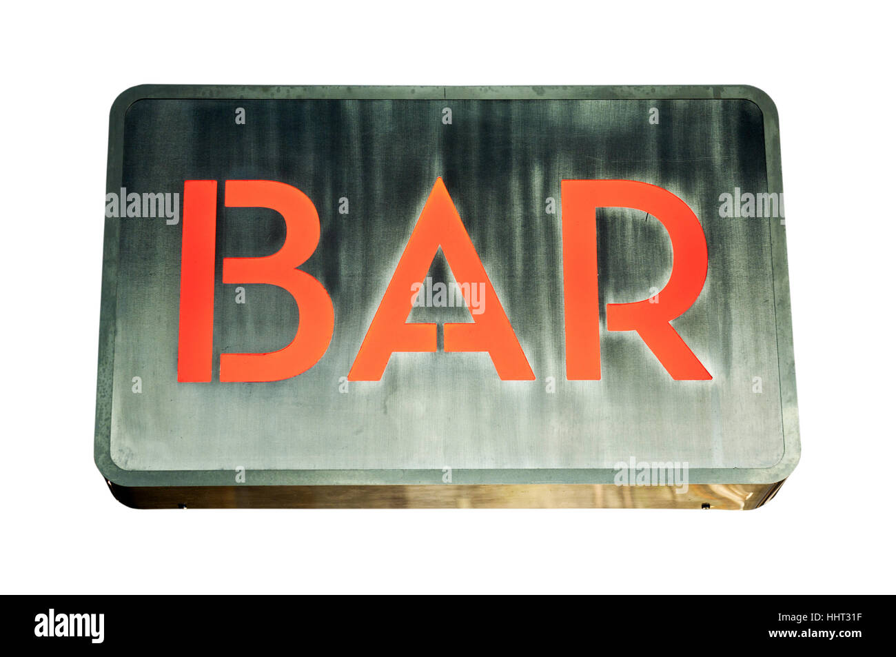 sign, signal, bar, tavern, isolated, vintage, backdrop, background, white, red, Stock Photo