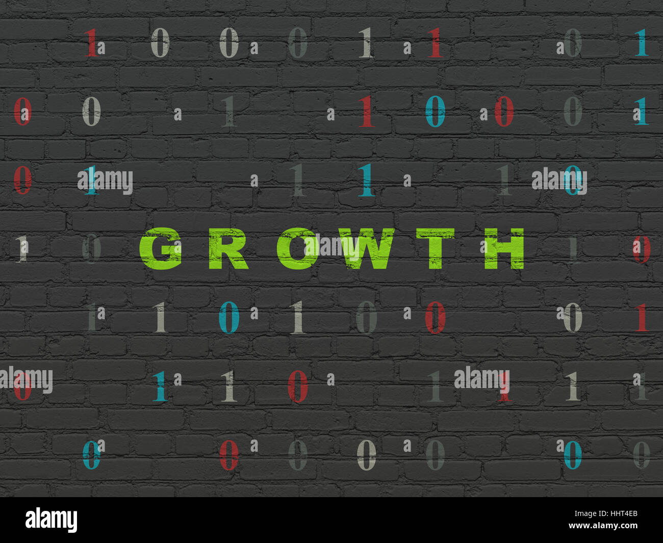 Business concept Growth on wall background Stock Photo Alamy