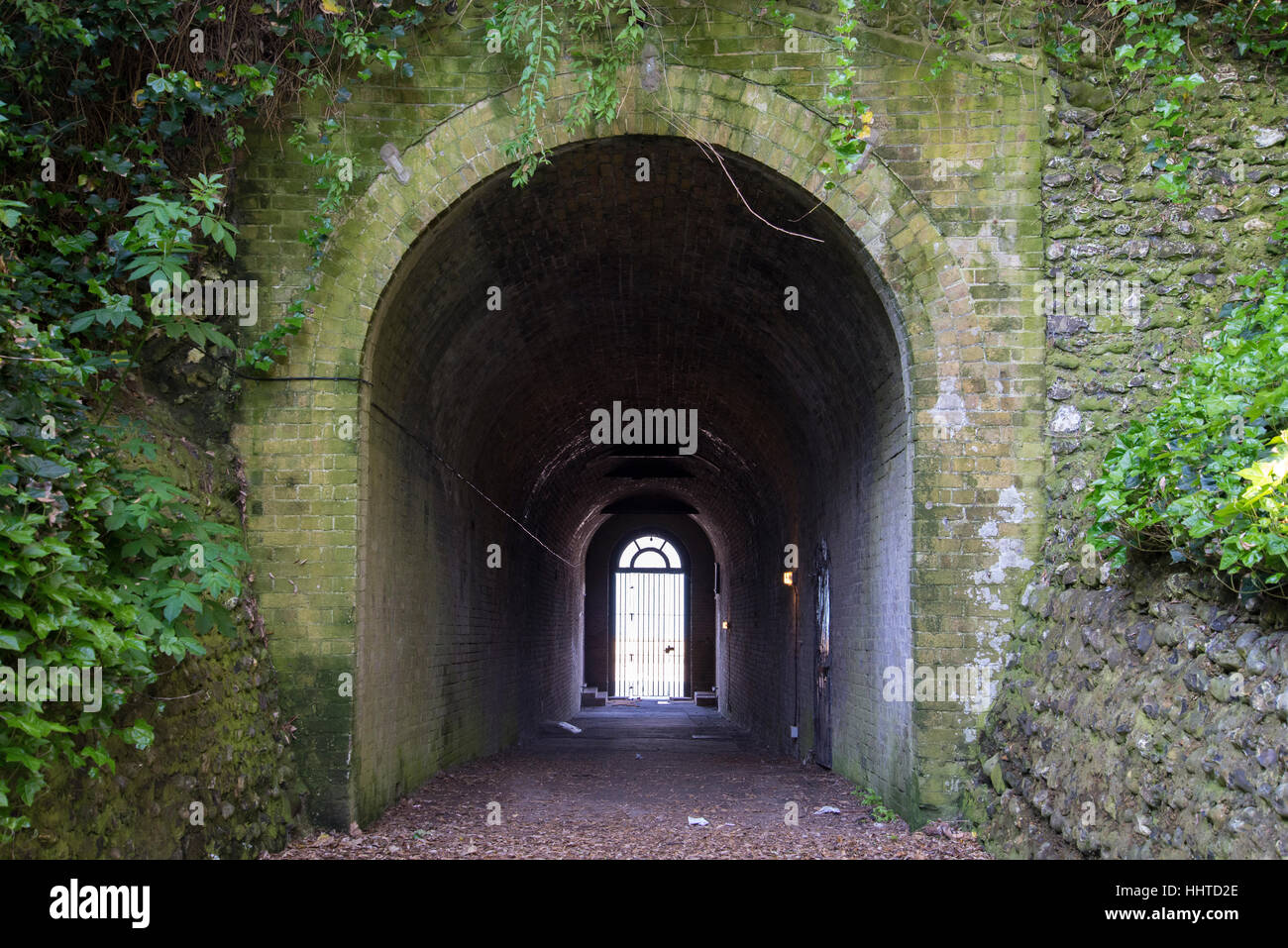 Tunnel that inspired Lewis Carol's Alice in Wonderland. Stock Photo