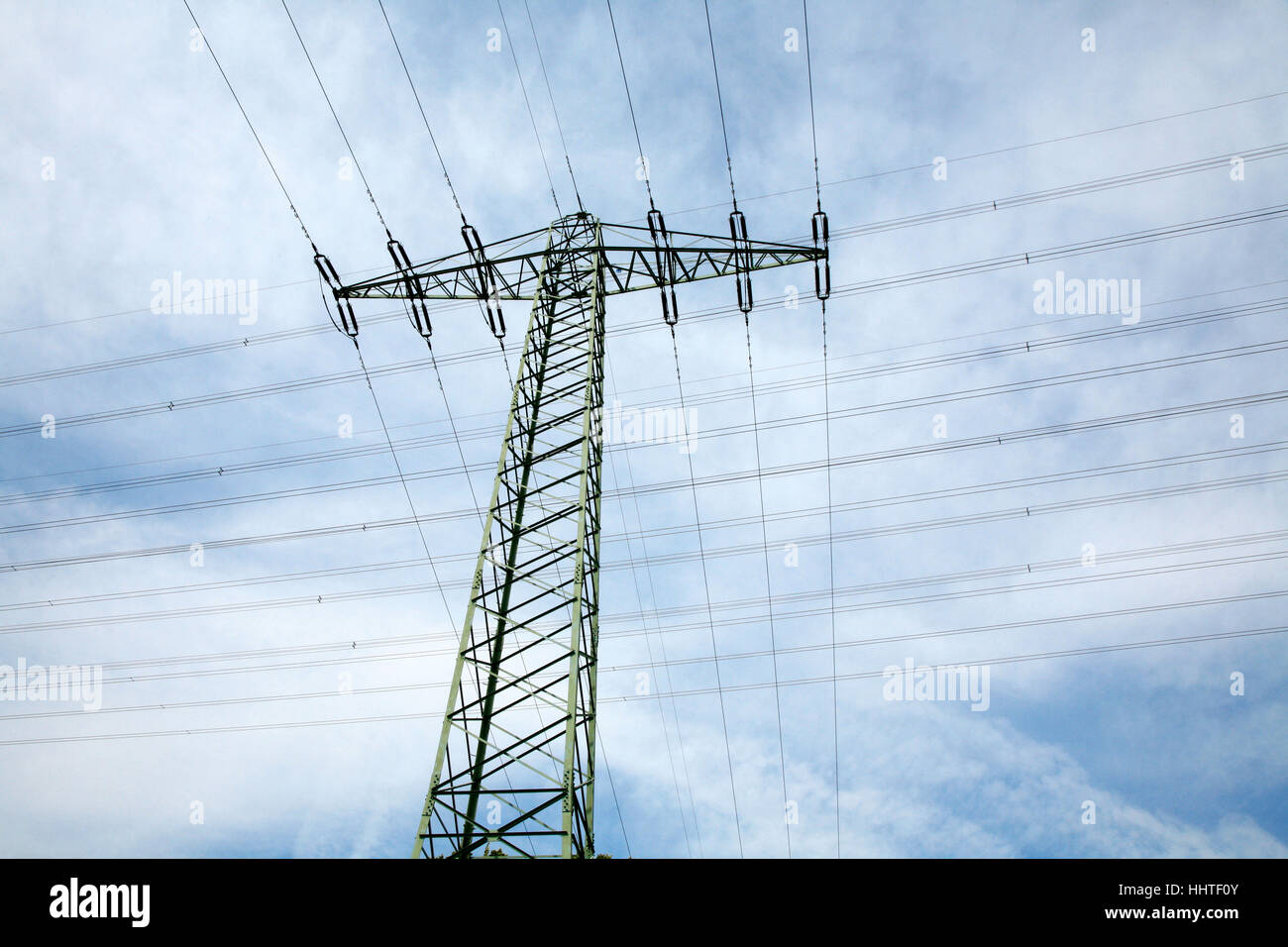 Voltage pylon in Germany Stock Photo - Alamy