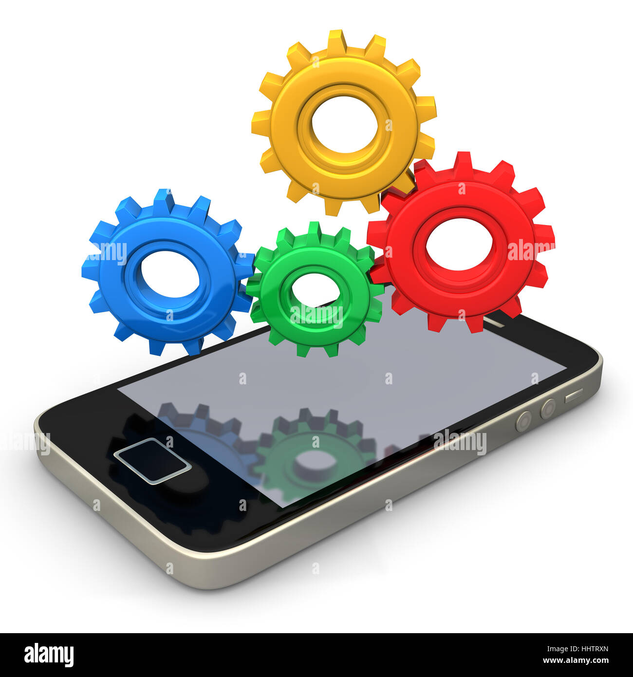 telephone, phone, wheel, gear, work, factory, cooperate, smart, mobile