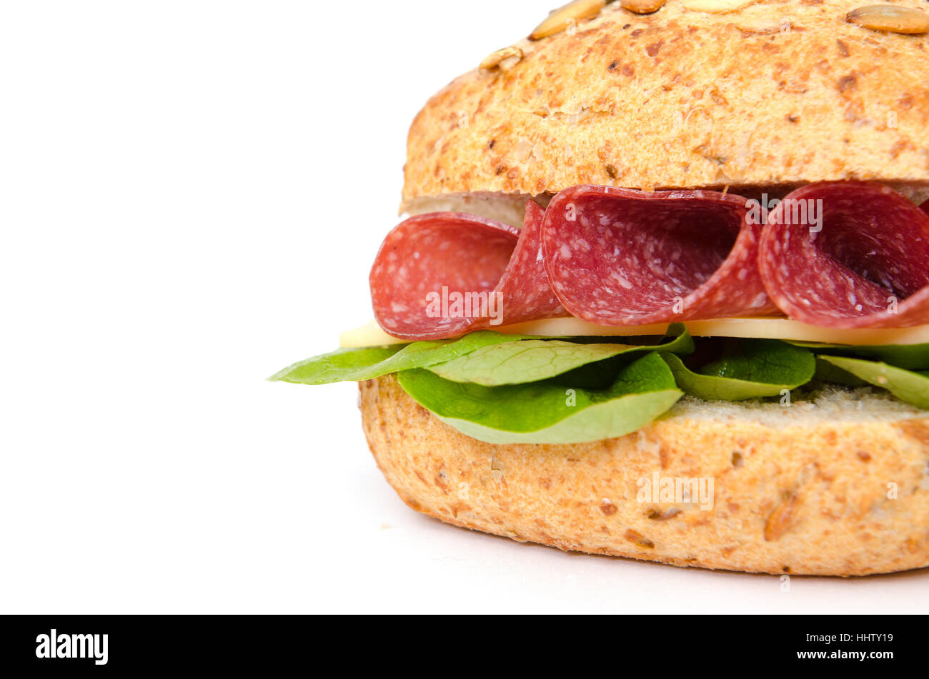 cheese, roll, kaiser, salami, sandwich, backdrop, background, salad, Stock Photo