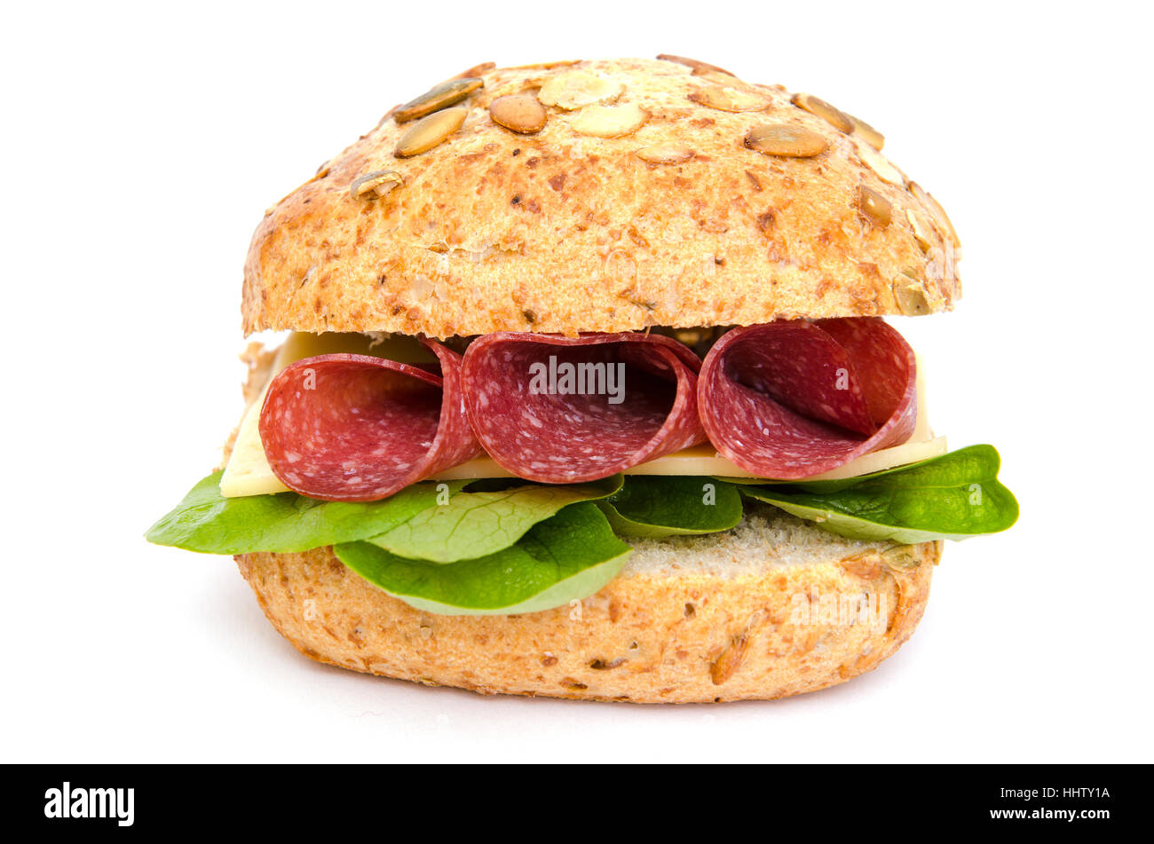 cheese, roll, kaiser, salami, sandwich, backdrop, background, salad, Stock Photo