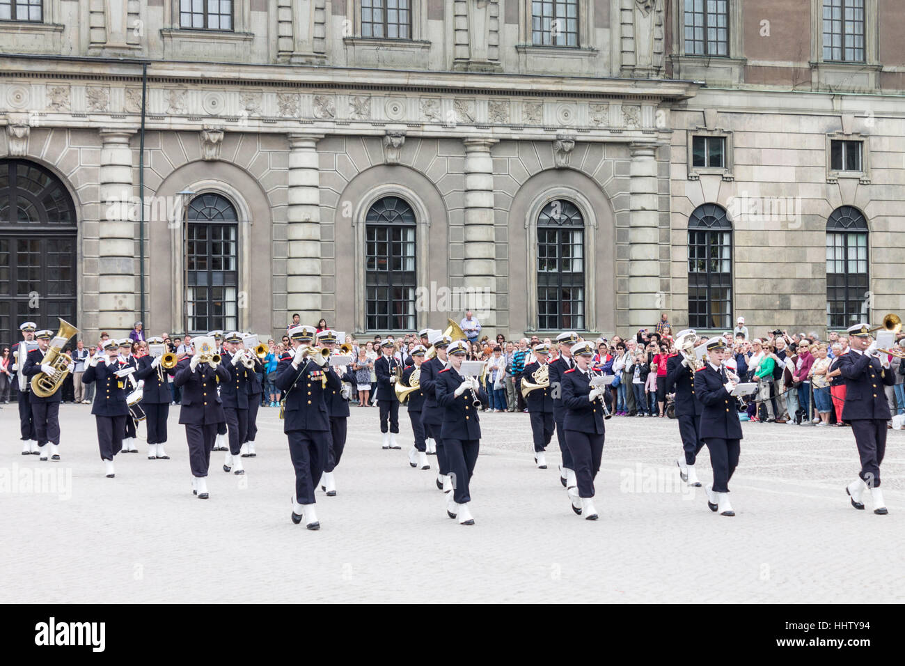 Change of Guards Parade Stockholm Sweden Stock Photo