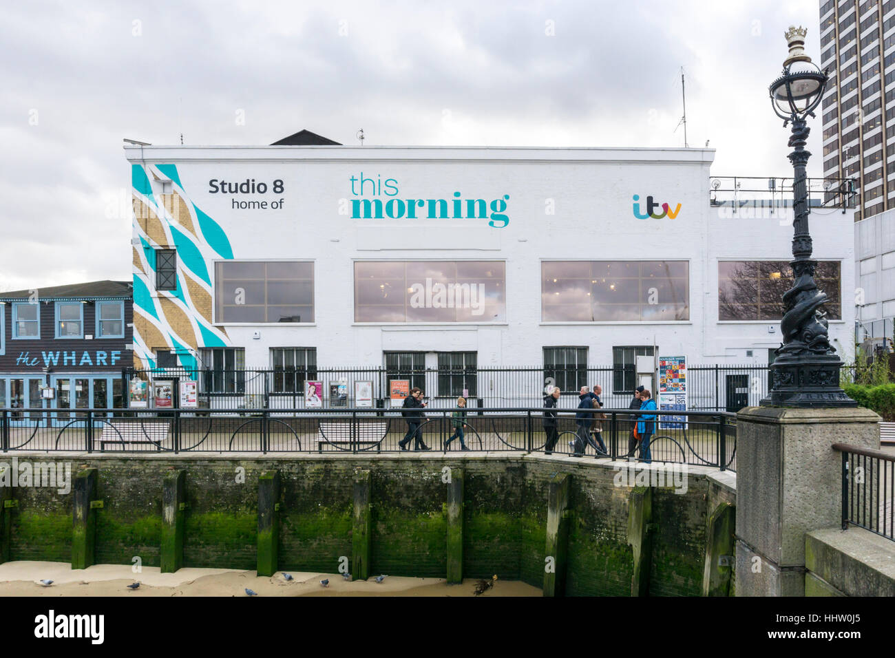 ITV Studio 8 on the South Bank, London.  The home of the This Morning TV programme. Stock Photo
