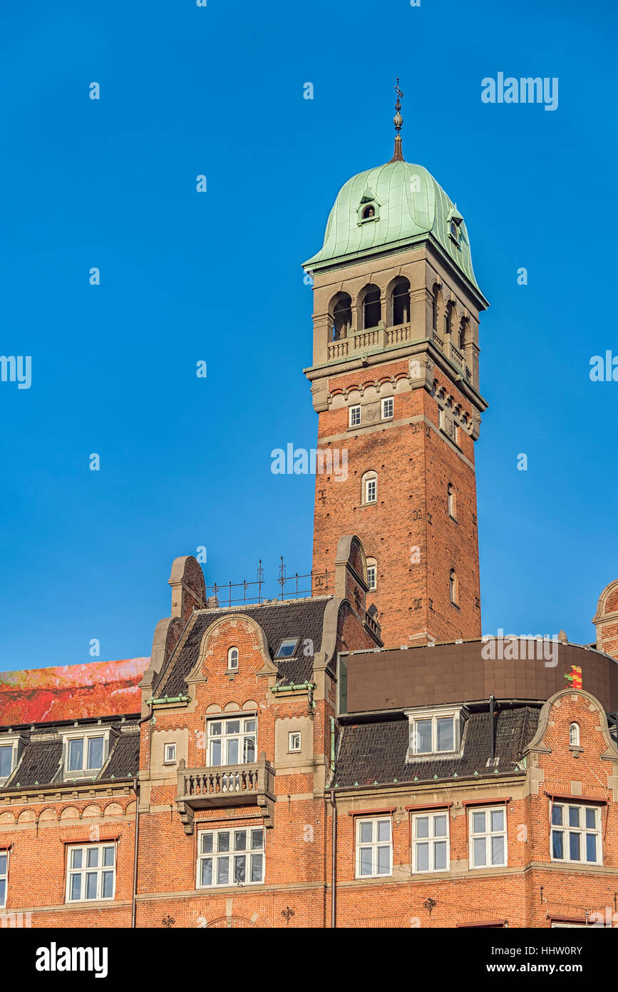 This building is situated on City Hall Square in Copenhagen, Denmark. Stock Photo