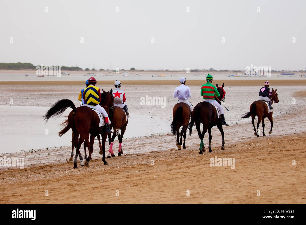 Horse race jockey sport win beach hi-res stock photography and images ...