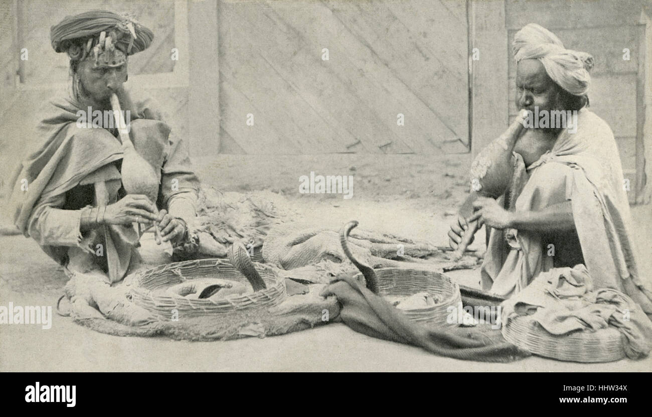 Snake charmers, Karachi, Pakistan. Stock Photo