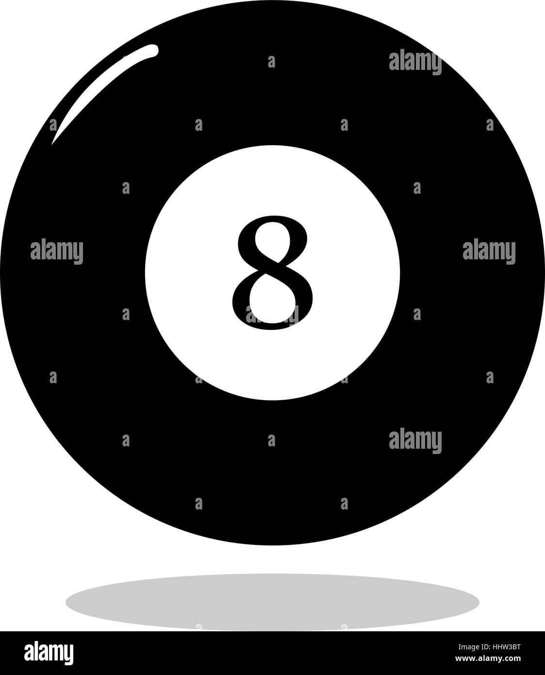 Eight black billiard icon Stock Vector Image & Art - Alamy