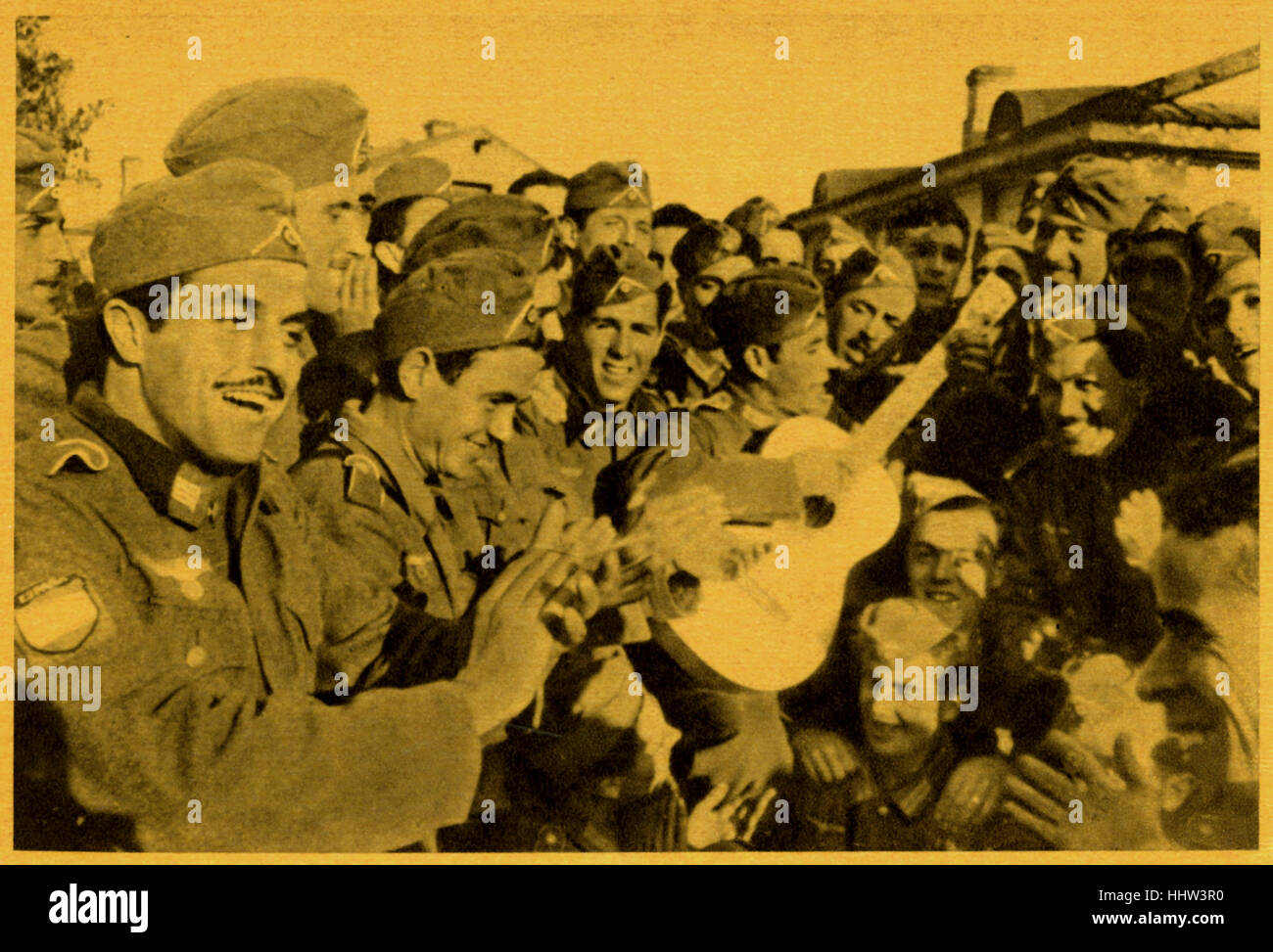 WWII 'A song from the land' Spanish soldiers singing on the Eastern