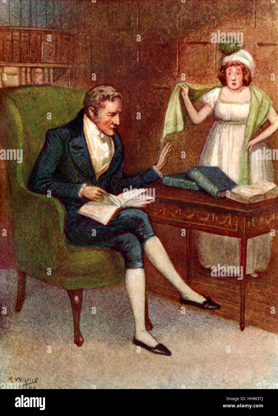 Pride and Prejudice' by Jane Austen portrait of Mr. & Mrs.