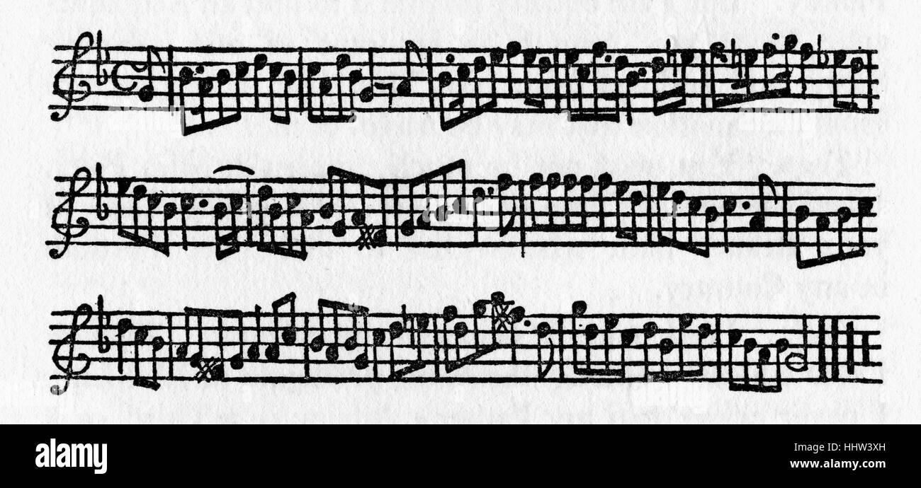 'Polly'-  sequel to 'The Beggar's opera', ballad opera written in 1729 by John Gay. Air V - 'Twas within a furlong - 'In Pimps Stock Photo